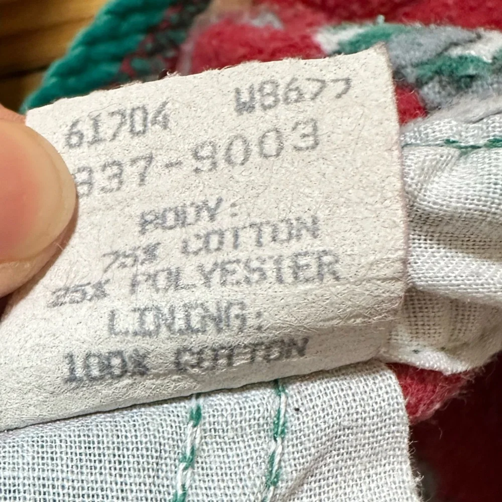 Vintage Oshkosh Vestback Made in USA Fleece Lined Winter Animals Print Green 3T